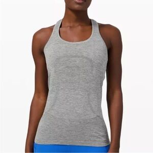 LULULEMON GREY SWIFTLY TANK, size 6